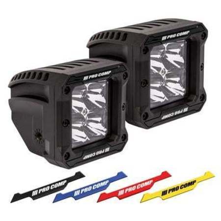 Procomp PRO COMP 2X2 SQUARE 3W LED SPOT PAIR 76414P